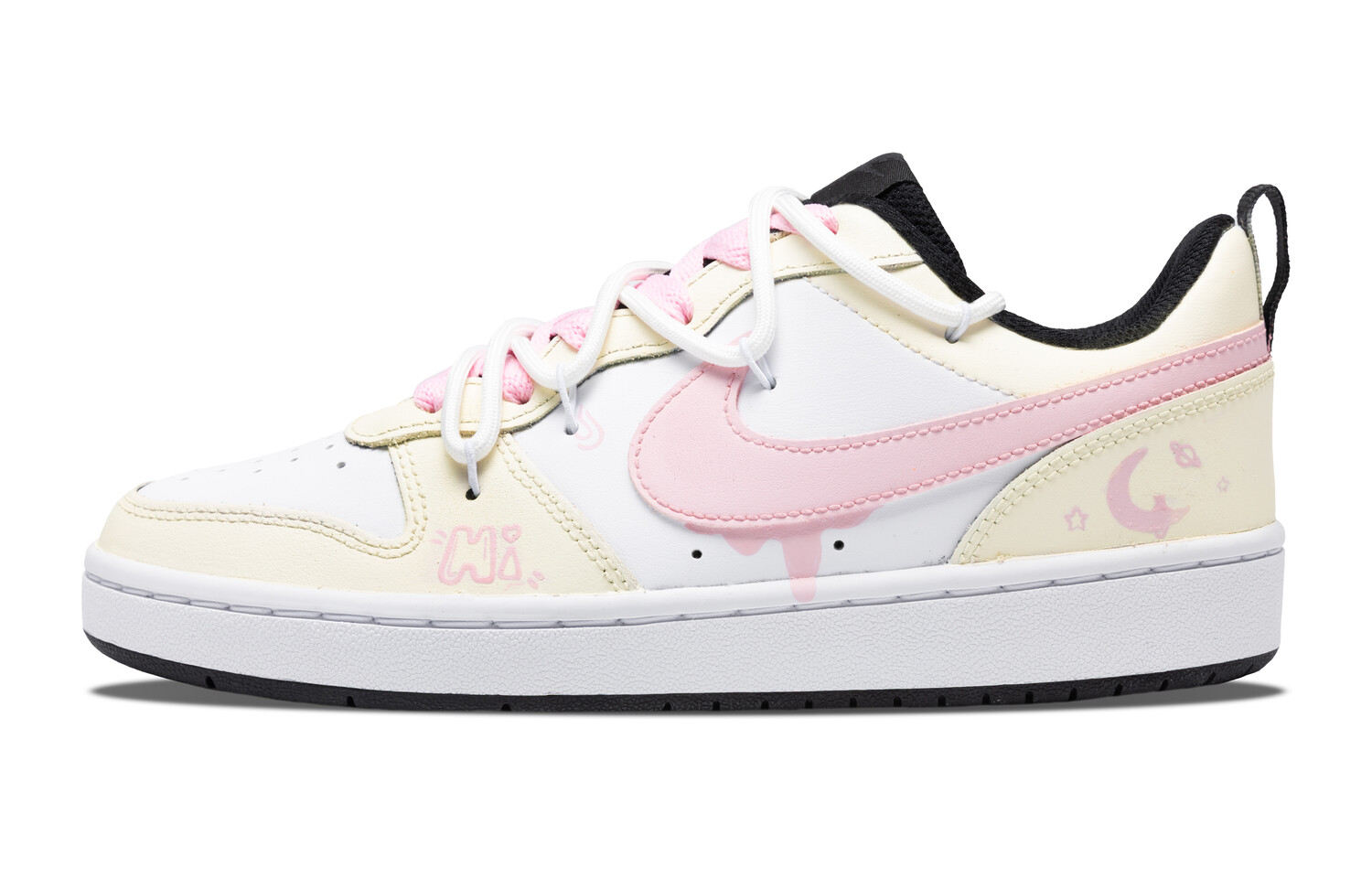 Кроссовки Nike Court Borough Skateboarding Shoes Women's Low-top Beige Powder, бежевый