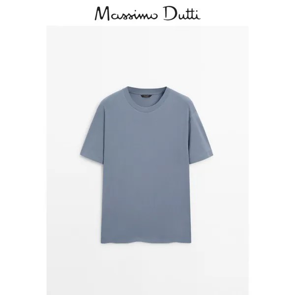 Футболка мужская Massimo Dutti повседневная, синий