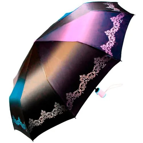 Зонт женский автомат, зонтик взрослый складной антиветер 1275, голубой