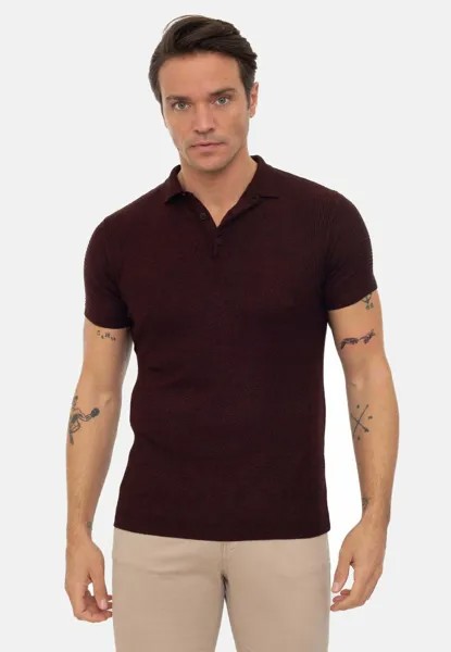 Рубашка-поло Buttoned Jacey Quinn, цвет bordeaux black