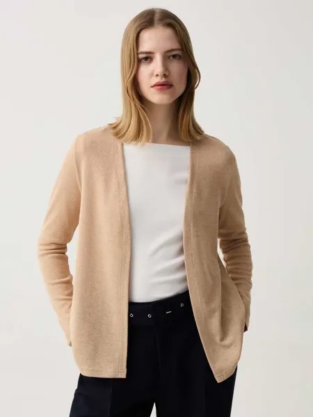 Открытый меланжевый кардиган Ovs, цвет beige marl