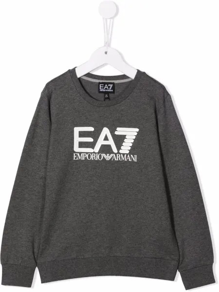 Emporio Armani Kids толстовка с логотипом EA