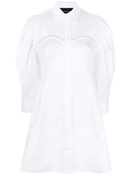 Simone Rocha платье-рубашка с выраженным лифом