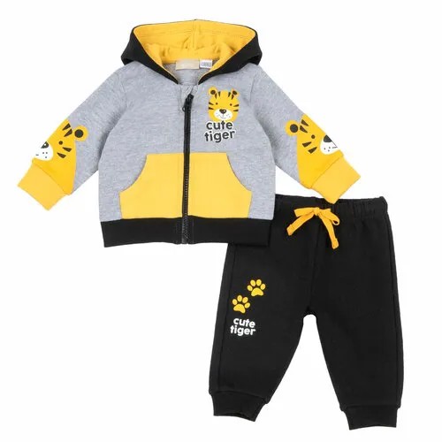 Костюм Chicco, размер 104, серый, черный
