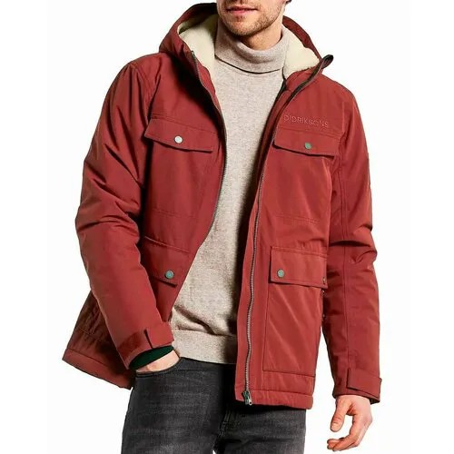 Куртка Didriksons, размер S, коричневый, красный