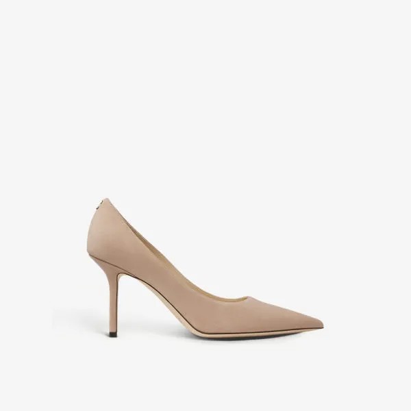 Туфли Love 85 на каблуке из замши и кожи Jimmy Choo, розовый