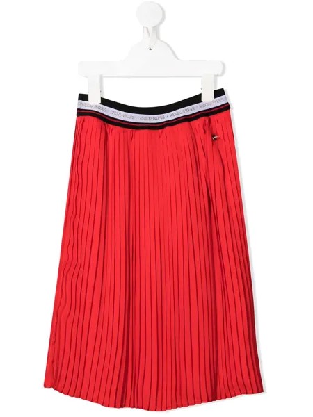 BOSS Kidswear плиссированная юбка миди