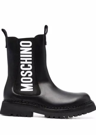 Moschino ботинки с логотипом