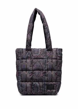 PAUL SMITH paisley quilted tote bag
