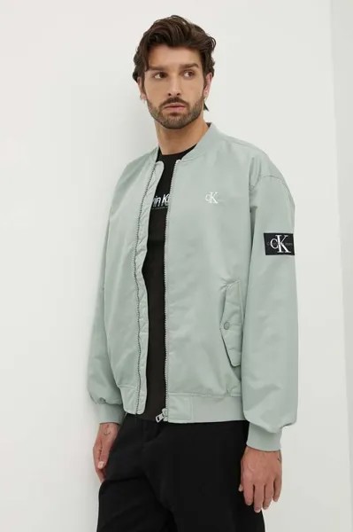Куртка-бомбер Calvin Klein Jeans, зеленый