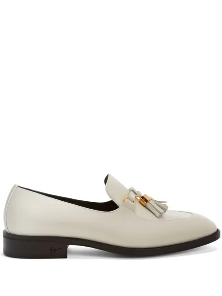 Giuseppe Zanotti лоферы Zenobe с кисточками, белый