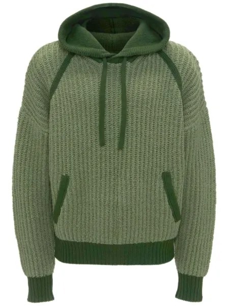 JW Anderson худи в рубчик, зеленый
