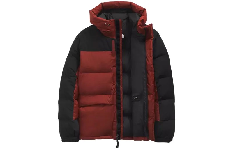 Пуховик мужской красный The North Face, красный