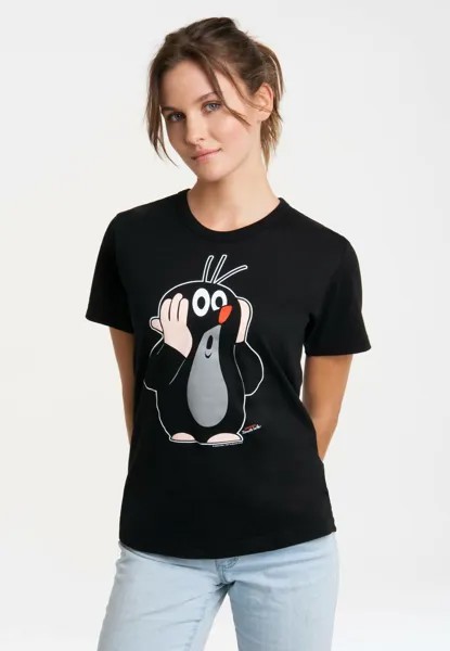 Футболка с принтом DER KLEINE MAULWURF OHOH LOGOSHIRT, цвет schwarz