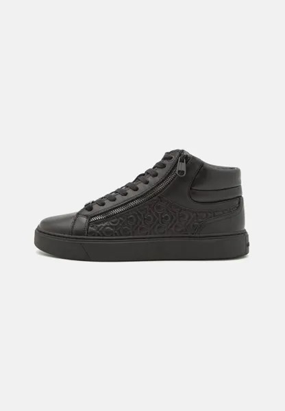 Высокие кеды LACE UP ZIP MONO Calvin Klein, тройной черный