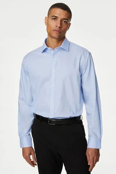 Рубашка стандартного кроя Marks & Spencer, лавандовый