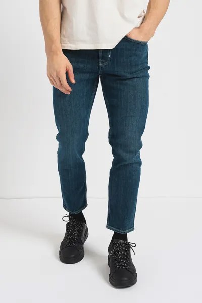 Узкие джинсы Dean выше щиколотки Allsaints, индиго