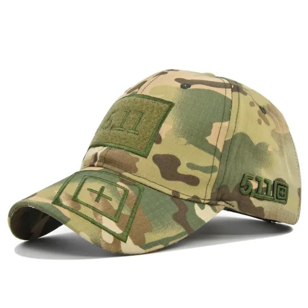 Камуфляжная кепка Вышитые бейсболка Военный камуфляж Открытый Тактические джунгли шляпа Velcro военная шапка