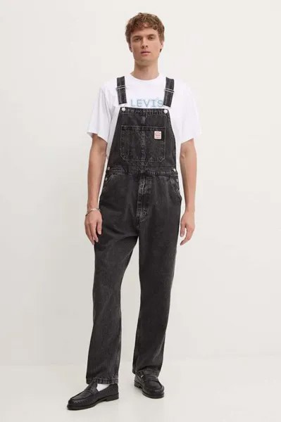 Джинсовый комбинезон Levi's, черный