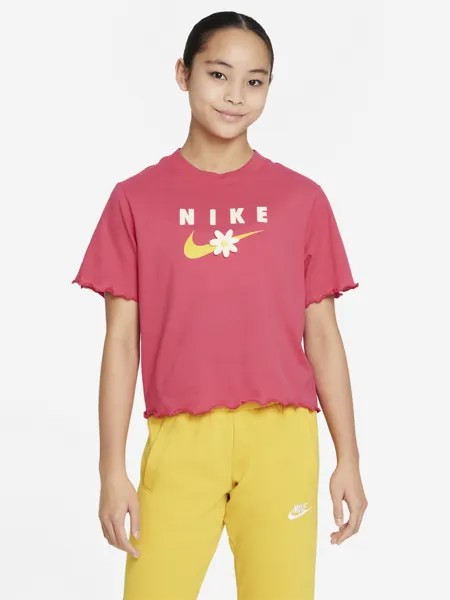 Футболка для девочек Nike Sportswear, Розовый