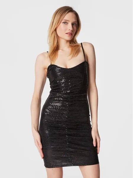 Коктейльное платье узкого кроя Gina Tricot, черный