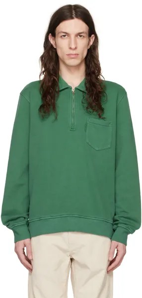 Зеленый свитер на молнии Sugden YMC