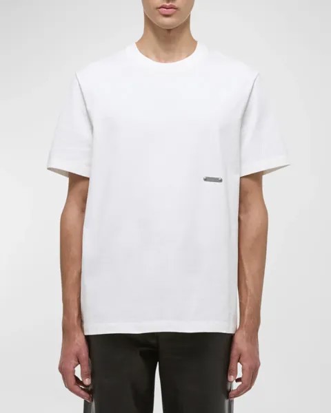 Мужская футболка с металлической биркой Helmut Lang, цвет White