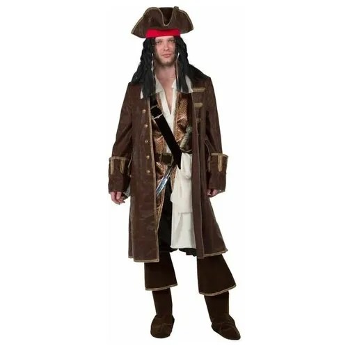 Карнавальный костюм для взрослого «Капитан Джек Воробей», р. 50, рост 182 см