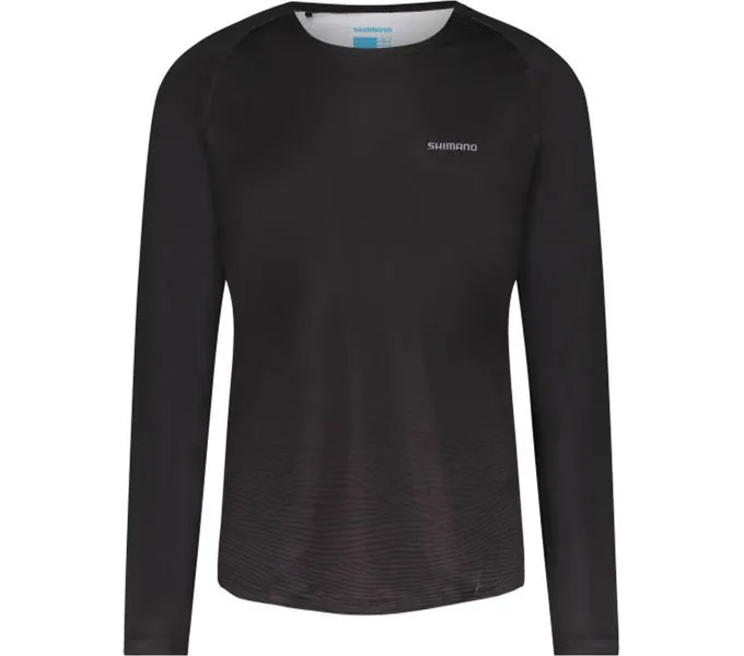 Рубашка SHIMANO Long Sleeve Jersey Warm Printed MYOKO, черный
