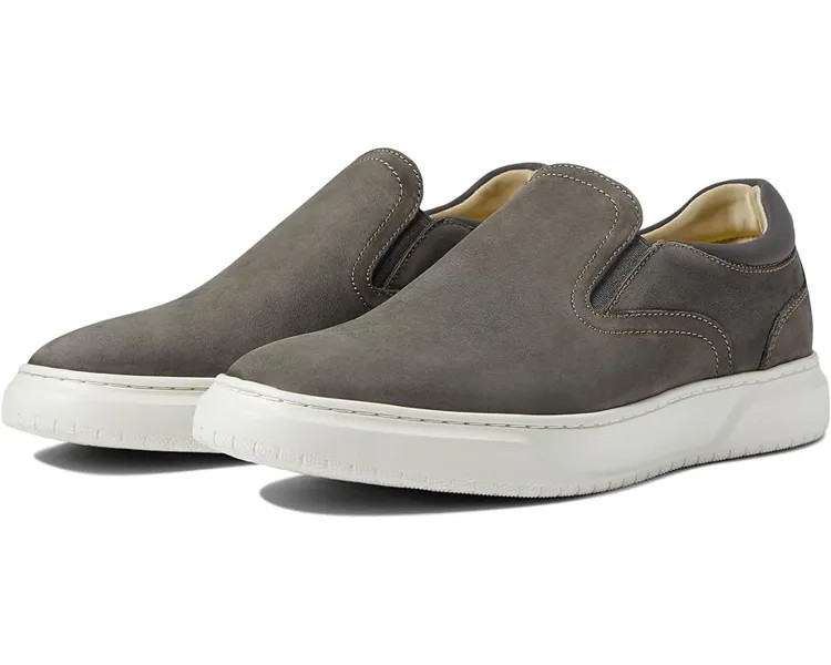 Кроссовки Florsheim Premier Plain Toe Slip-On Sneaker, цвет Gray Nubuck