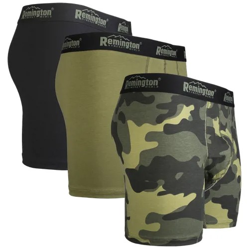 Трусы Remington, комплект из 3 шт., размер L, зеленый камуфляж