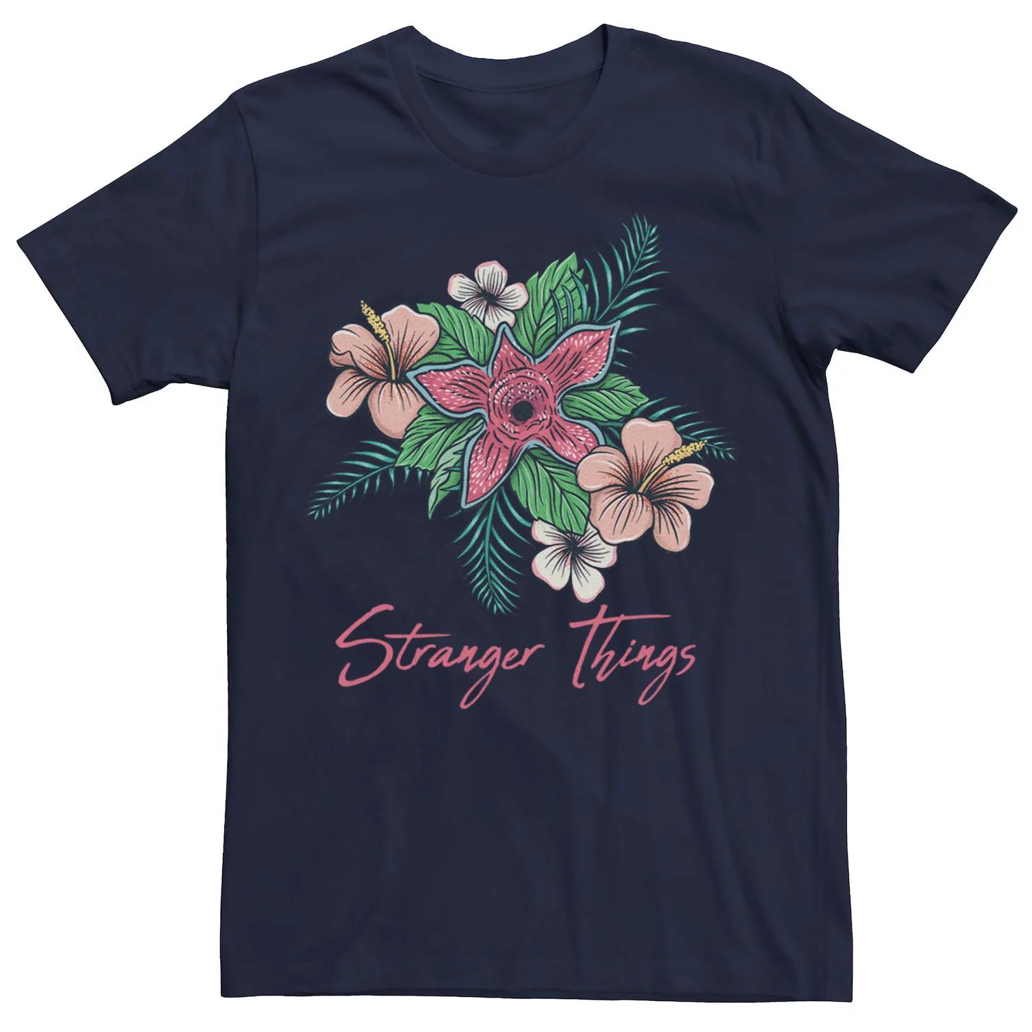 Мужская футболка Netflix Stranger Things с цветочным принтом Демогоргона Licensed Character