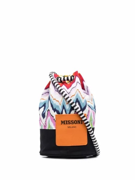 Missoni сумка-ведро с узором зигзаг