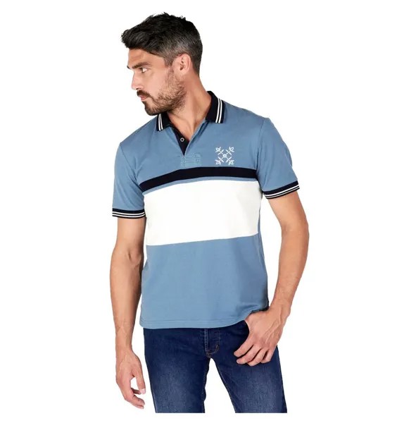 Поло Oxbow Niremo Striped Piqué, серый