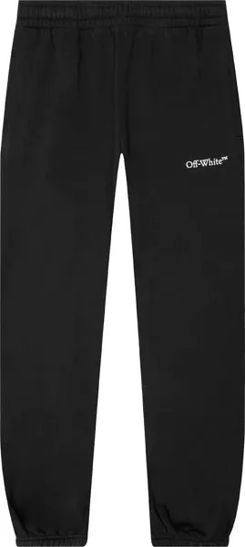 Спортивные брюки Off-White Caravag Paint Shorten Sweatpant 'Black/White', черный