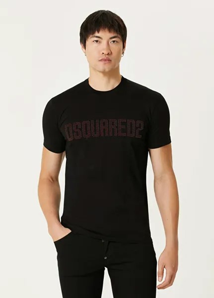 Футболка с логотипом Dsquared2, черный