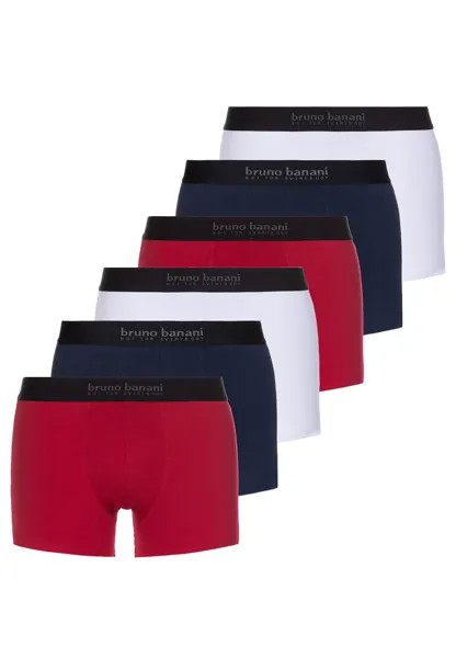 Трусы Bruno Banani Retro Short/Pant Energy, цвет Rot/Navy/Weiß