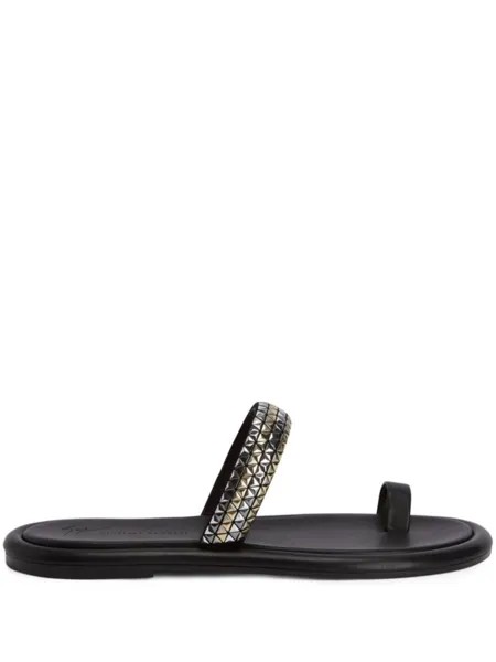 Сандалии Redouart с заклепками Giuseppe Zanotti, черный