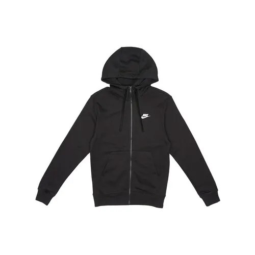 Толстовка спортивная NIKE NSW CLUB FLEECE HOODIE, размер XL, , чёрный