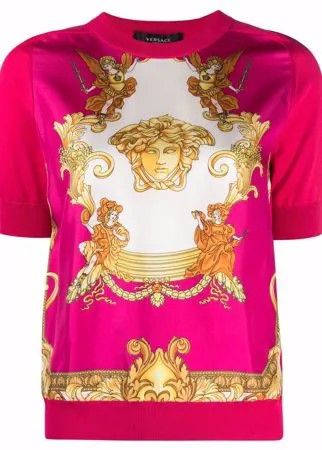 Versace футболка с принтом Baroque
