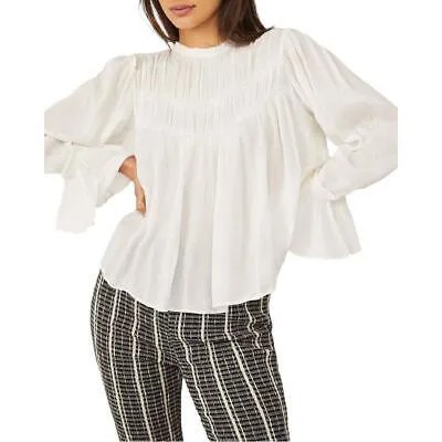 Женская белая прозрачная рубашка Free People Kelsey, крестьянская топ-блузка XS BHFO 0369