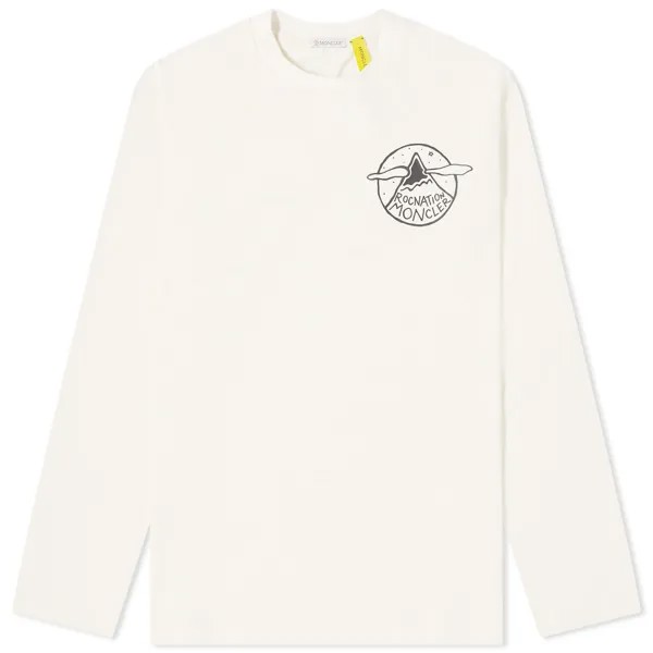 Рубашка Moncler Genius X Roc Nation Long Sleeve T, цвет Off White & Cream