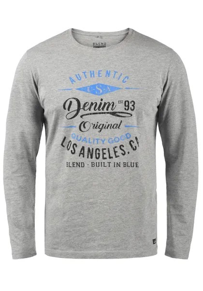 Лонгслив BLEND Langarmshirt, серый