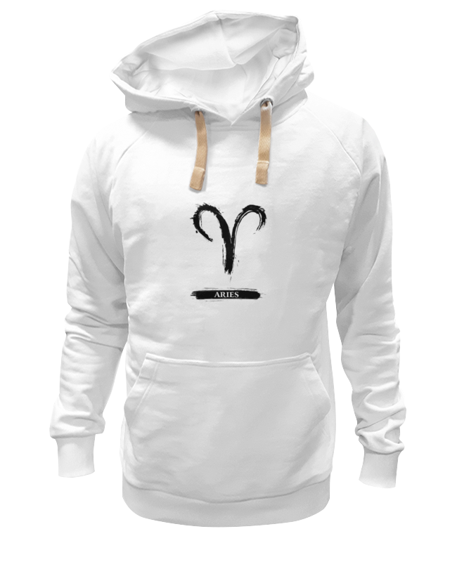Худи Printio Знак зодиака овен белое 3XL