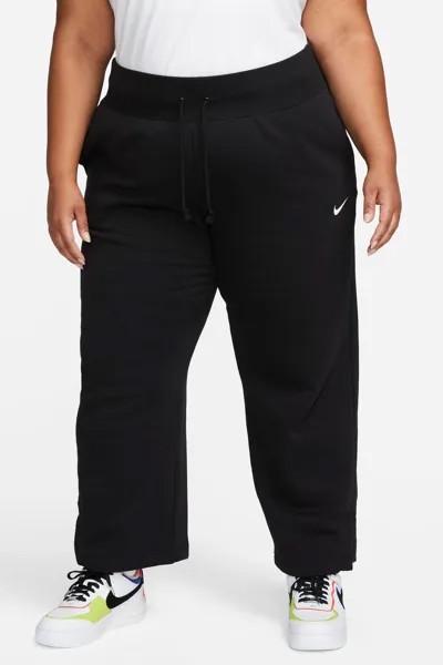 Флисовые джоггеры Curve с широкими штанинами Nike, черный