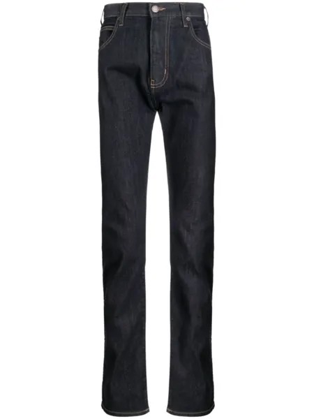 Узкие джинсы с заниженной талией Emporio Armani, синий