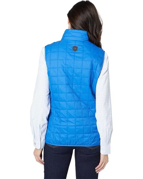 Утепленный жилет Cutter & Buck Rainier Primaloft Eco Full Zip Vest, цвет Royal