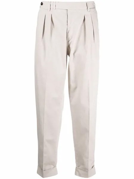 PT TORINO off-centre button trousers