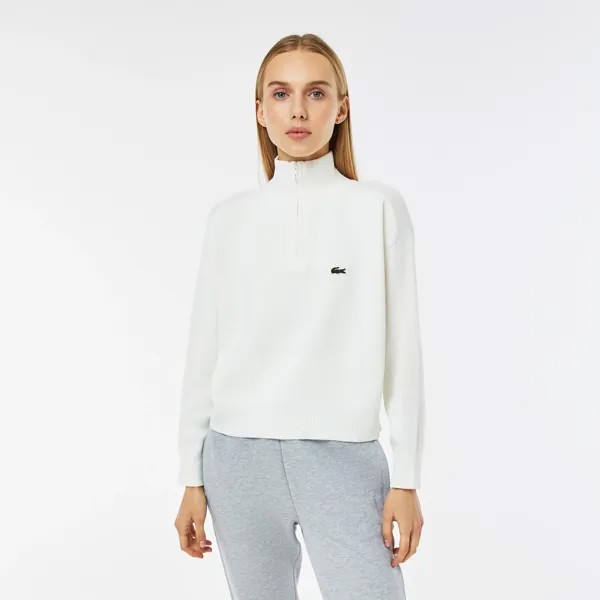 Женский свитер Lacoste Relaxed Fit на молнии