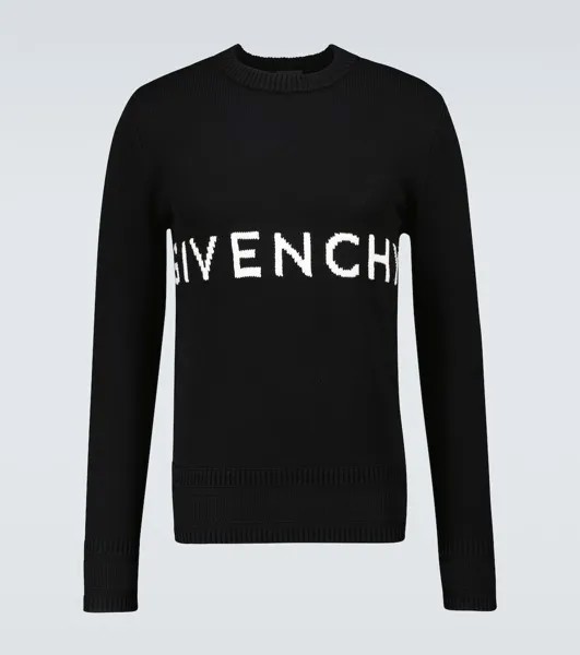 Толстовка из хлопка с логотипом Givenchy, черный